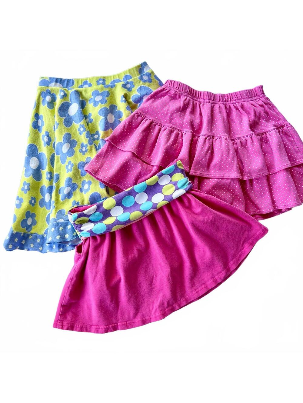 LOT of 3 Girls Skorts~Garnet Hill, Three Friends, Luigi Kids~Sz 5-6